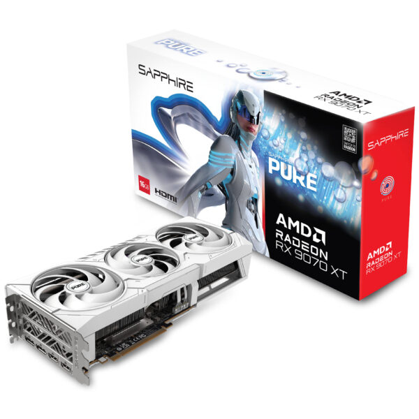 Sapphire Pure RX 9070 XT OC 16GB GDDR6 Graphics Card